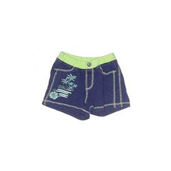 Baby CurLySue Shorts: Blue Graphic Bottoms - Kids Boy's Size 100