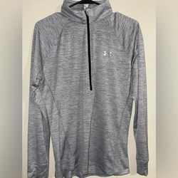 Under Armour Tops | Ladies Under Armour Heat Gear 1/4 Zip | Color: Gray | Size: L