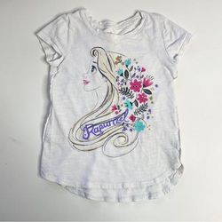 Disney Shirts & Tops | Jumping Beans Disney Size 4 Girls Princess Rapunzel T-Shirt Cream Short Sleeve | Color: Cream | Size: 4g