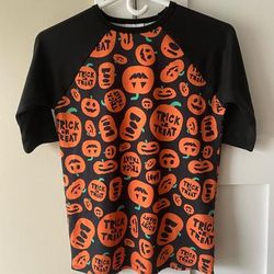 Lularoe Shirts & Tops | Lularoe Kids Unisex Size 10 Halloween Pumpkin Sloan | Color: Black/Orange | Size: 10b