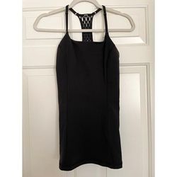 Lululemon Athletica Tops | Lululemon T-Back Tank Sz 2/4 | Color: Black | Size: 4