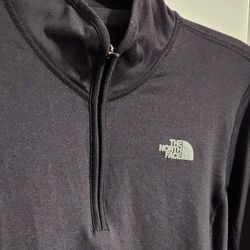 The North Face Tops | Black North Face Yoga Top With Zip Neck And Thumb Holes. | Color: Black | Size: M