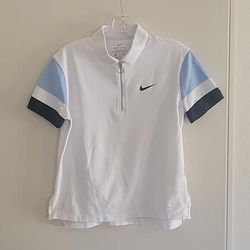 Nike Tops | Ladies Nike Dri-Fit 1/4 Zip Polo Size S | Color: Blue/White | Size: S