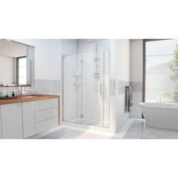 Dreamline DreamLine Unidoor-X 40 - 40 1/2 inch W x 72 inch H Frameless Hinged Shower Door in Brushed Nickel D1280672-04