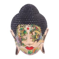 Wood mask, 'Buddha in Nature'