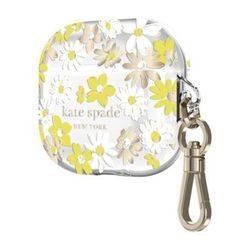 Kate Spade Headphones | Kate Spade Airpod Case - 3rd Generation | Color: White/Yellow | Size: Os