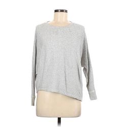 Monrow 3/4 Sleeve Top Gray Crew Neck Tops - Women's Size Small