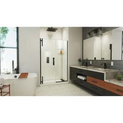 Dreamline DreamLine Ascend 48 - 49 inch W x 72 inch H Frameless Pivot Shower Door in Matte Black SDAD48W720VXX09