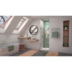 Dreamline DreamLine Unidoor-LS 23 inch W x 72 inch H Frameless Hinged Shower Door in Brushed Nickel SHDR-2023722-04