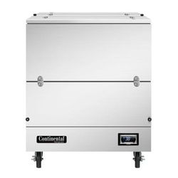 Continental MC3NSSDCW Milk Cooler w/ Dual Top & Side Access - 512 Half Pint Carton Capacity, 115v, Cold Wall, Dual Access, Silver