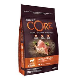2x10kg Wellness Core Medium Adult Original Dry Dog Food