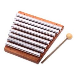 Melodious Voice,'Teak Wood and Aluminum Xylophone Crafted in Bali'