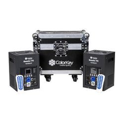 ColorKey Used Dazzler FX Cold Spark Machine Bundle with Road Case (2-Pack, Black) CKU-7702