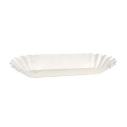 Hoffmaster 610740 6" Hot Dog Tray - Paper, White