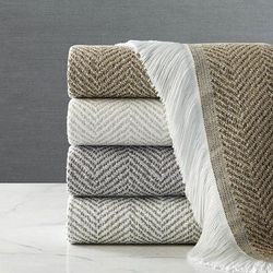 Sunbrella Herringbone Indoor Outdoor Throw - Cloud - Frontgate