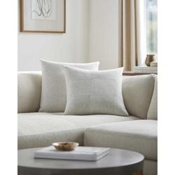 Ryann 22" Square Cottage Light Sage Throw Pillow - Boutique Rugs