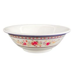 Thunder Group 5108AR 34 oz Round Melamine Bowl, Rose, White, 1 Dozen