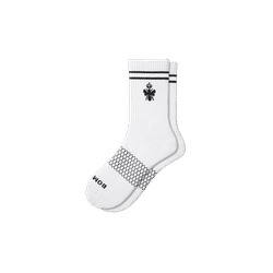 Women's Original Half Calf Socks - White Black - Large - Bombas