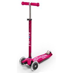Micro Kickboard Maxi Deluxe LED Scooter (5-12 Years) - Pink