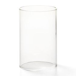 Hollowick 4845 Lamp Shade Support w/ Cylinder Style, 4 1/2" x 3", Glass, Clear