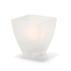 Hollowick 67SCI Votive Globe, Satin Crystal, ice