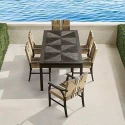 Torano 7-pc. Dining Set in Espresso Teak - Frontgate