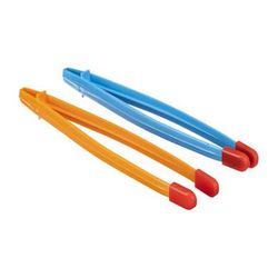 Kalt Plastic Print Tongs with Rubber Tips (2-Pack) NP301PT