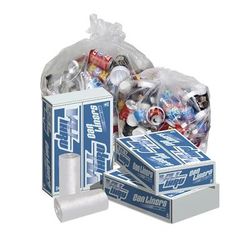 Pitt Plastics P3320ZXC 12 - 16 gal Vu Thru Trash Can Liner Bags - 32"L x 24"W, LDPE, Clear, Clear LDPE, Case of 250