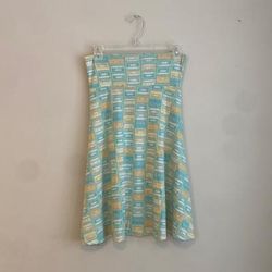 Lularoe Skirts | 3 For $15 Lularoe Azure Skirt | Color: Green/Yellow | Size: Xs