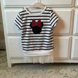 Disney Matching Sets | Minnie Mouse Top And Legging Set 4t | Color: Black/Red | Size: 4g