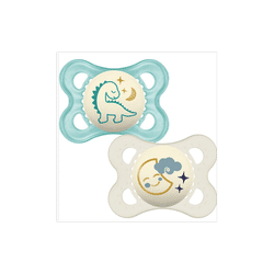 Mam Night Succhietto per Bambino 2-6m in Silicone 3 Pezzi