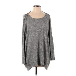 Lulus Pullover Sweater: Gray Tops - Women's Size X-Small