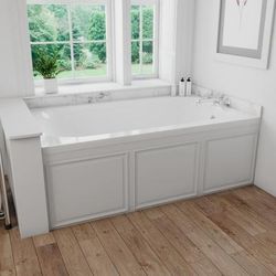 Aquarius Joliet 60 x 36 Acrylic Alcove Bathtub with Right Drain RN6036TOFR-WHT