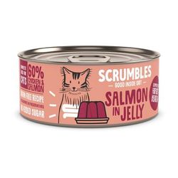 36x80g Jelly Salmon Scrumbles Wet Cat Food