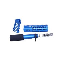 Guntec USA AR .308 Pistol Furniture Set Anodized Blue AR-PISTOL-SET-MLK-308-BL