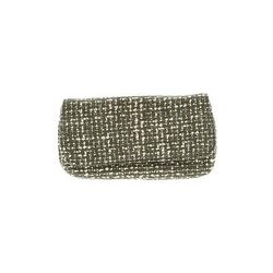 Christian Livingston Collection Clutch: Gold Tweed Bags