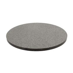 Art Marble Q40548RD 48" Round Quartz Table Top - Indoor/Outdoor, Storm Gray