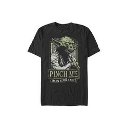 Men's Big & Tall Yoda Pinch Tops & Tees by Mad Engine in Black (Size 3XLT)