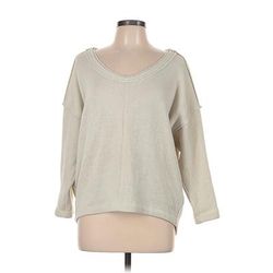 Mod Ref Pullover Sweater: Tan Tops - Women's Size Medium