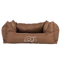 Strong & Soft Dog Bed Brown 118x90x24cm