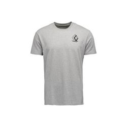 Black Diamond Boulder Short Sleeve T-Shirt - Men's Nickel Heather Small AP7524041014SML1