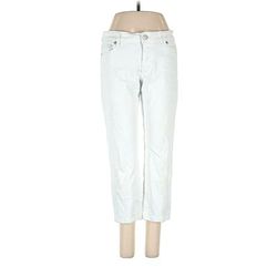 Ann Taylor LOFT Jeans - Mid/Reg Rise: Silver Bottoms - Women's Size 4