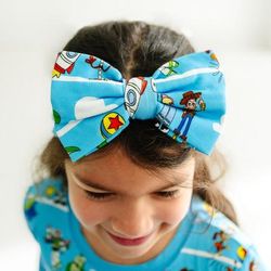 Pixar Toy Story Pals Luxe Baby Girl Soft & Stretchy Bamboo Bow Headbands - 4T - 8 Years