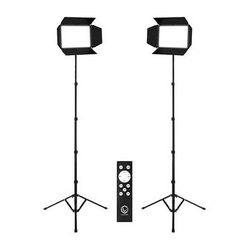 Lume Cube Studio Panel LED Bi-Color 2-Light Kit with Barndoors and Stands LC-STUDIOPANEL-2PK