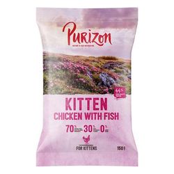 150g Kitten Chicken & Fish Grain-Free Purizon Dry Cat Food