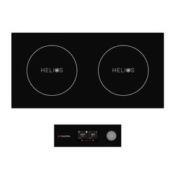 CookTek HTD-9500-SS25-1 Helios Drop-In Commercial Induction Cooktop w/ 2 Burners, 240v, Stainless Steel