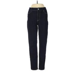 White House Black Market Jeans - Mid/Reg Rise: Blue Bottoms - Women's Size 4