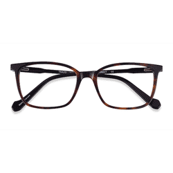 Unisex s rectangle Tortoise Black Acetate Prescription eyeglasses - Eyebuydirect s Travel