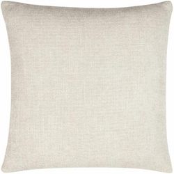 Zihna 22" Square Modern Light Silver/Pearl/Ivory/Silver Gray Throw Pillow - Boutique Rugs