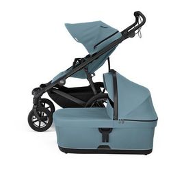Thule Urban Glide 4-Wheel All-Terrain Stroller + Bassinet Bundle - Mid-Blue